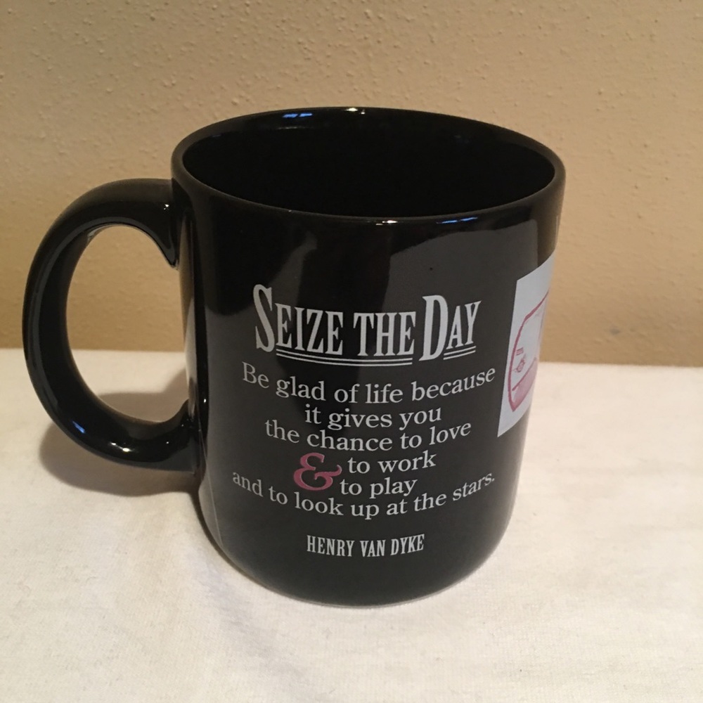 Seize the Day Positively Mug Black